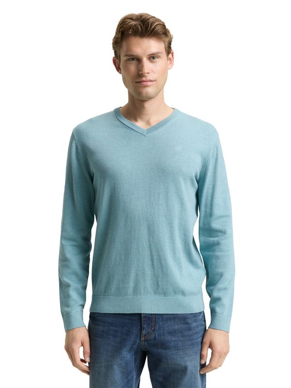 Tom Tailor basic v-neck, tourmaline melange
