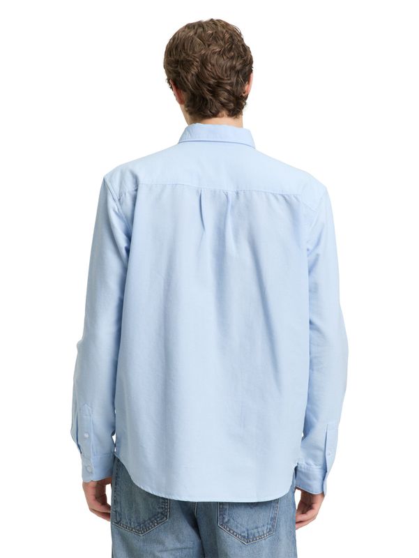Tom Tailor Relaxed fit overhemd van katoen, light blue small stripe