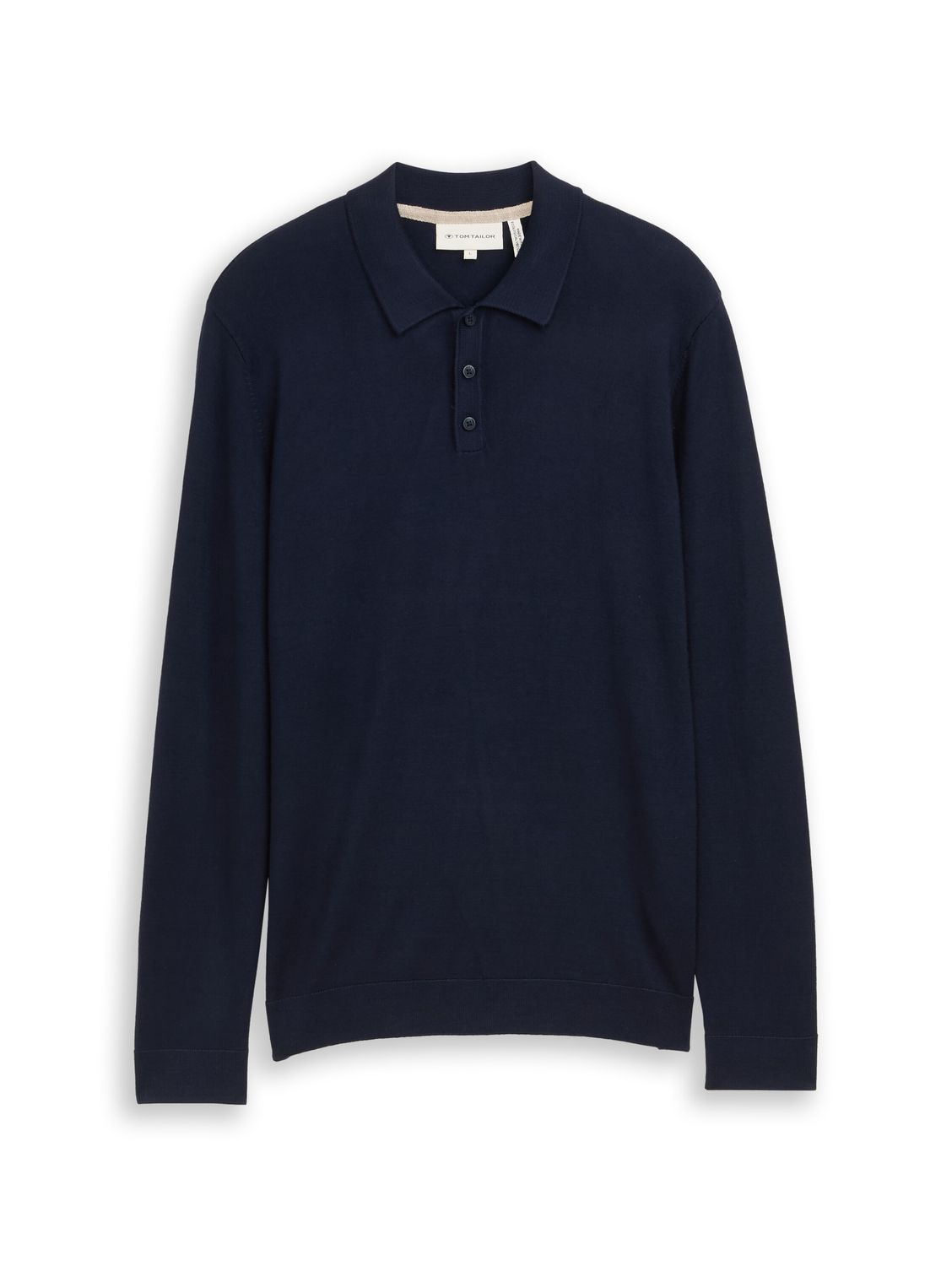 Tom Tailor Polo van zachte gebreide stof, Sky Captain Blue