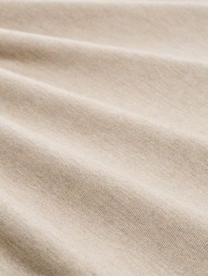 Tom Tailor Polo van zachte gebreide stof, cashew beige melange