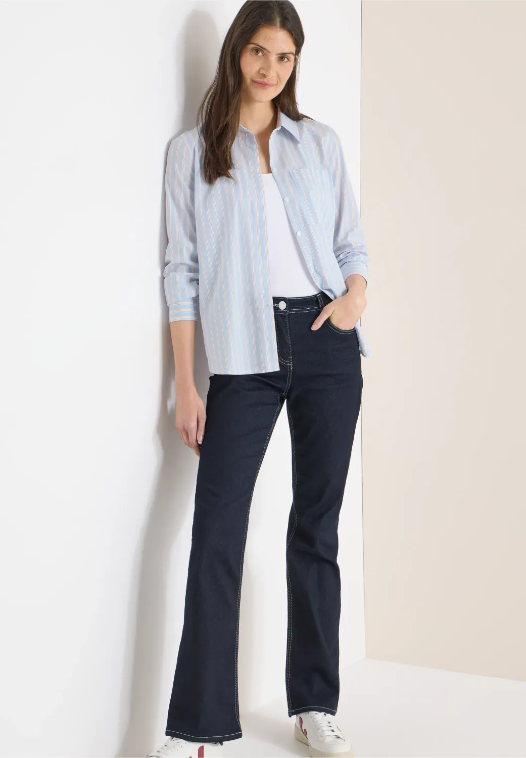 Cecil Stripe Blouse, cloud blue Cecil Stripe Blouse, cloud blue