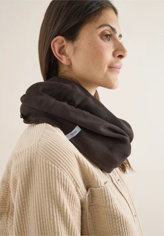Cecil Sjaal met lus, macchiato brown
