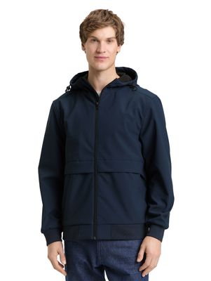Tom Tailor Softshell jas met capuchon, Sky Captain Blue Tom Tailor Softshell jas met capuchon, Sky Captain Blue