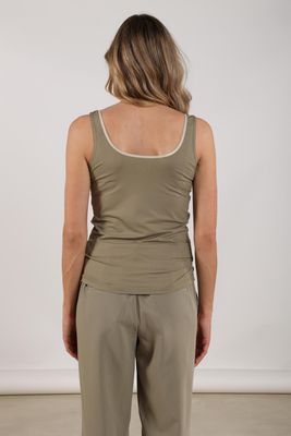 Nukus Juba Singlet, Army/Gold