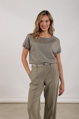 Nukus Anita Top Lurex, Army Nukus Anita Top Lurex, Army