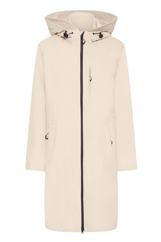 Fransa Shell jacket long, Oxford Tan