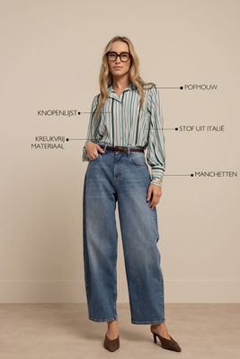 Studio Anneloes Rensje stripe blouse, multi color