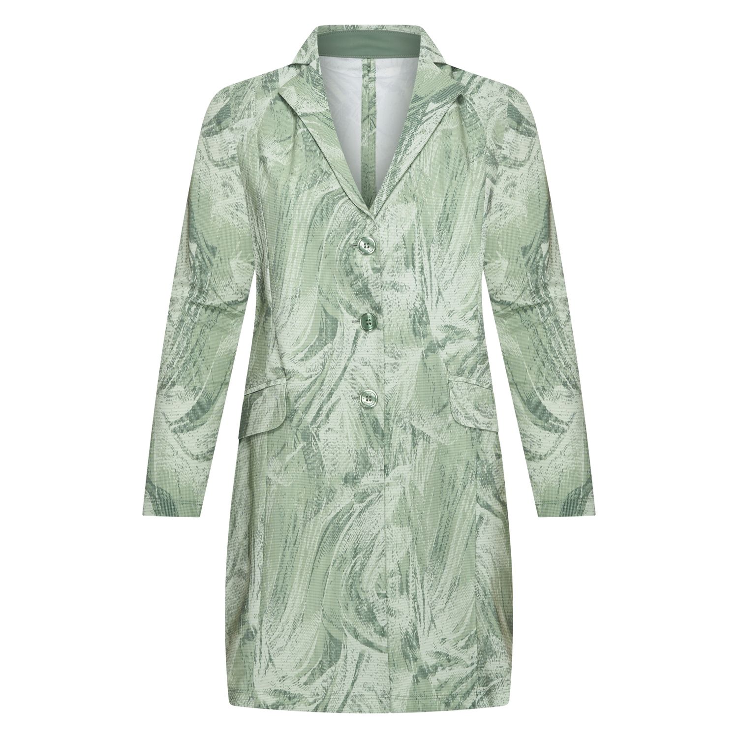 Plus Basics Jacket Midi, Green Meadow