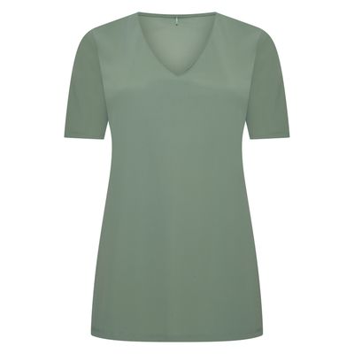 Plus Basics Tee V Slim SS, Linde
