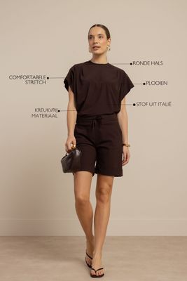 Studio Anneloes Leona top, espresso