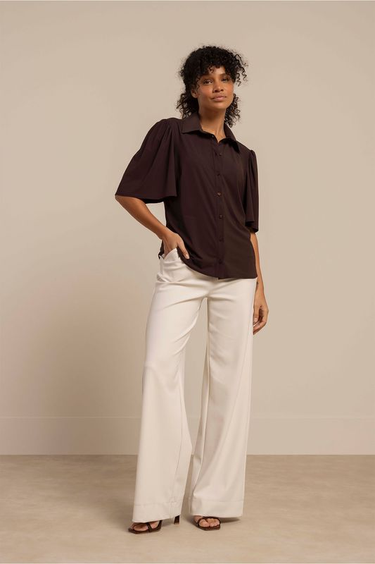 Studio Anneloes Poppy butterfly blouse, espresso