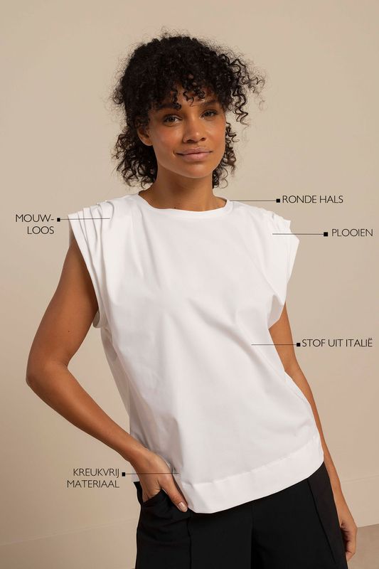 Studio Anneloes Leona top, off white