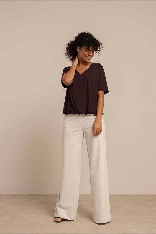 Studio Anneloes Vicky shirt, espresso