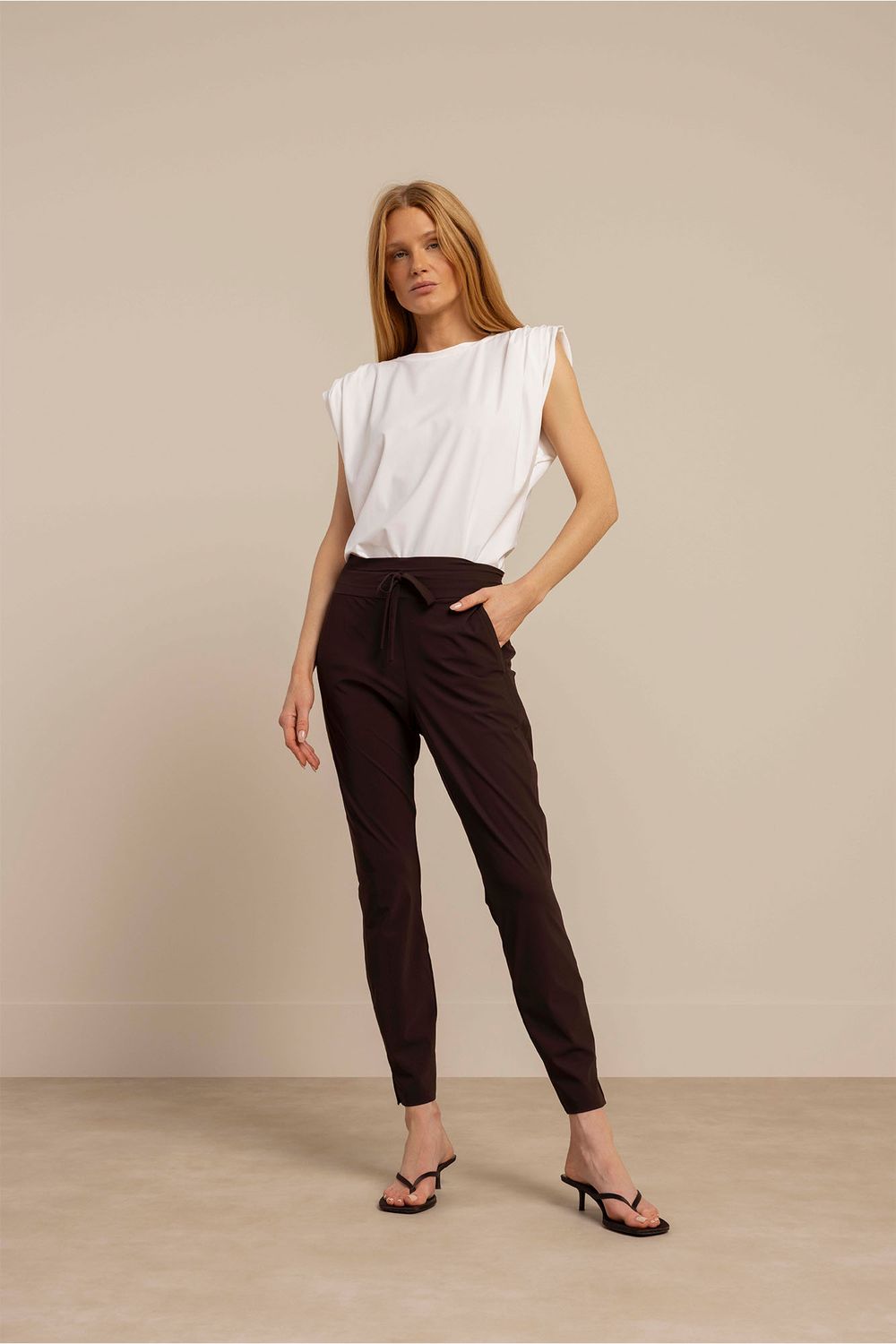 Studio Anneloes Startup summer trousers, espresso Studio Anneloes Startup summer trousers, espresso