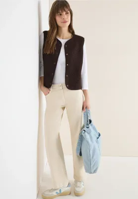 Cecil Vest met knoopsluiting, macchiato brown Cecil Vest met knoopsluiting, macchiato brown