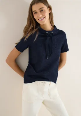 Cecil Tweekleurig Shirt. universal blue Cecil Tweekleurig Shirt. universal blue