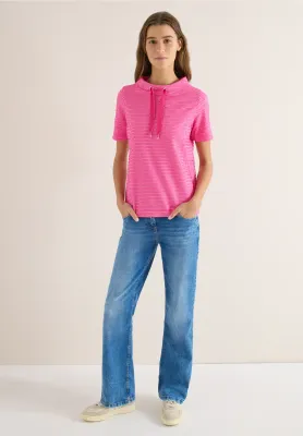 Cecil Tweekleurig Shirt beetroot pink Cecil Tweekleurig Shirt beetroot pink