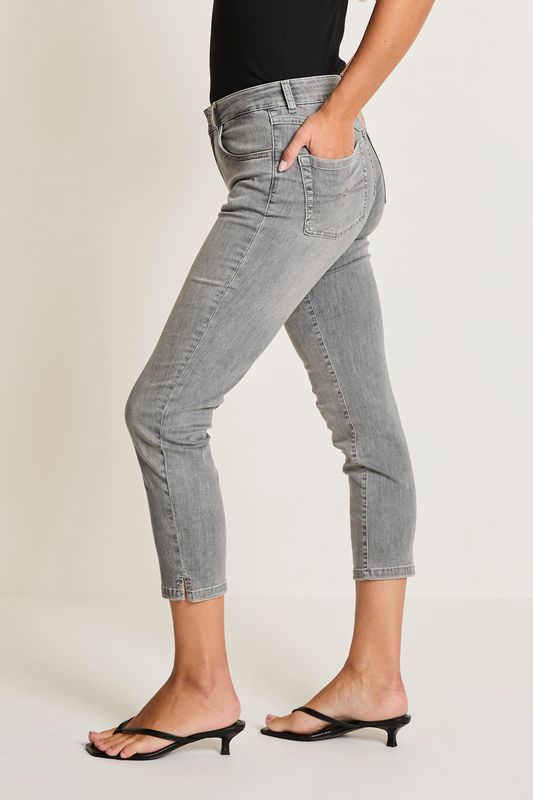 Para Mi Capri, Light Grey Denim
