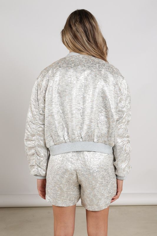 Nukus Babette Bomber, SIlver/Camel