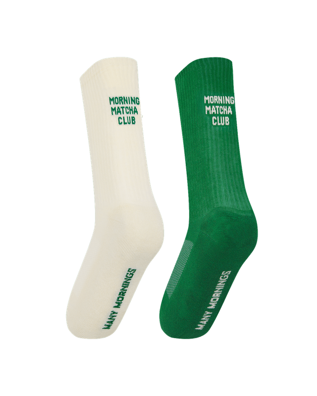 Many Mornings Sportsokken Matcha Club, multi