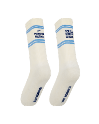 Many Mornings Sportsokken Scroll Routine, beige