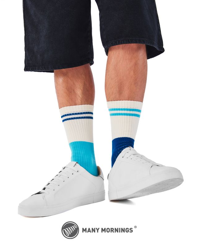 Many Mornings ​Sportsokken Blue Blues, multi