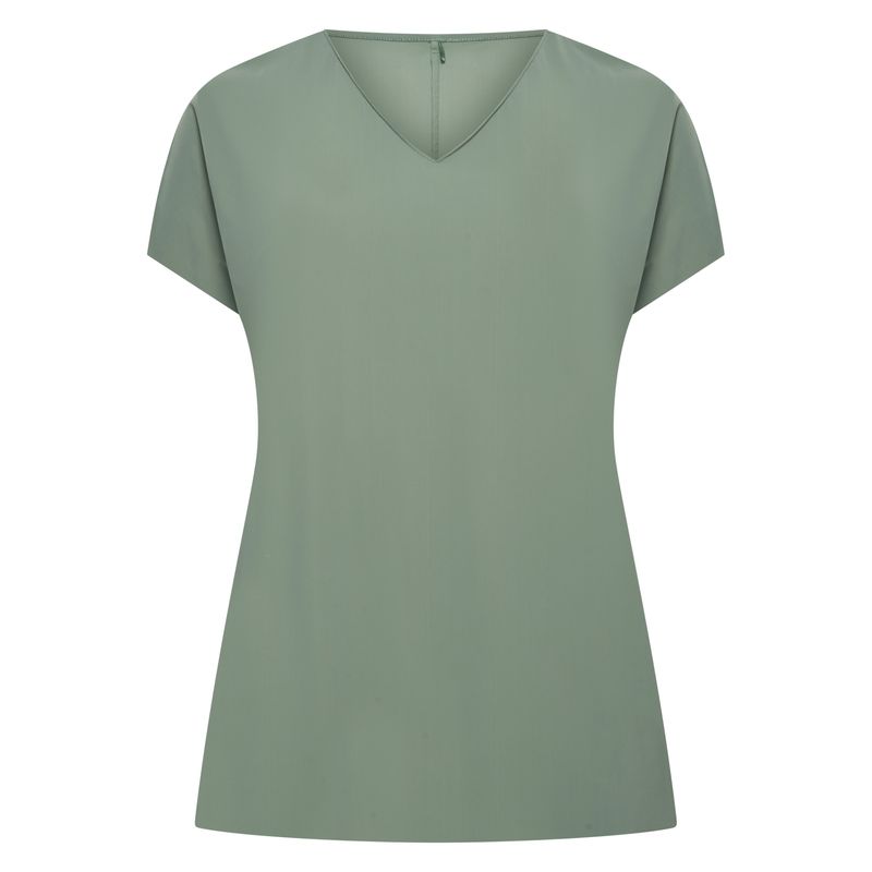 Plus Basics Top SS - Light, Linde