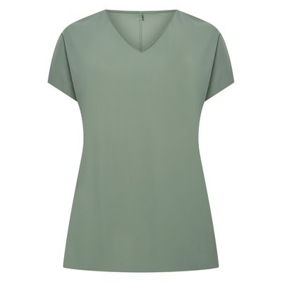 Plus Basics Top SS - Light, Linde
