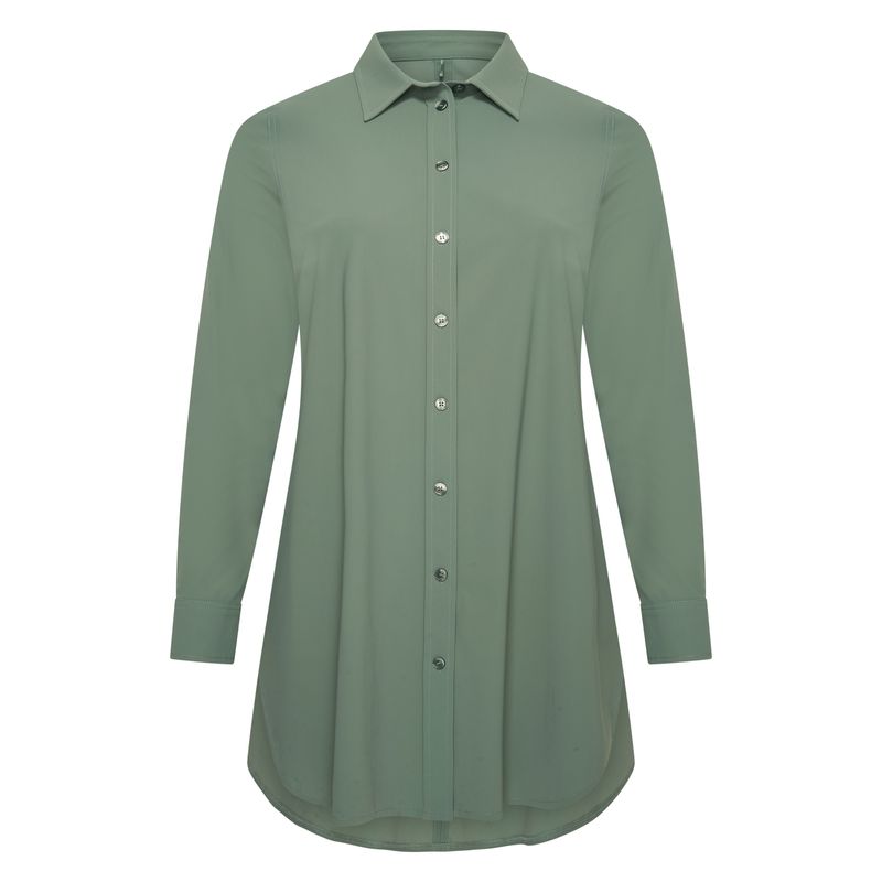 Plus Basics Blouse Long - Light, Linde
