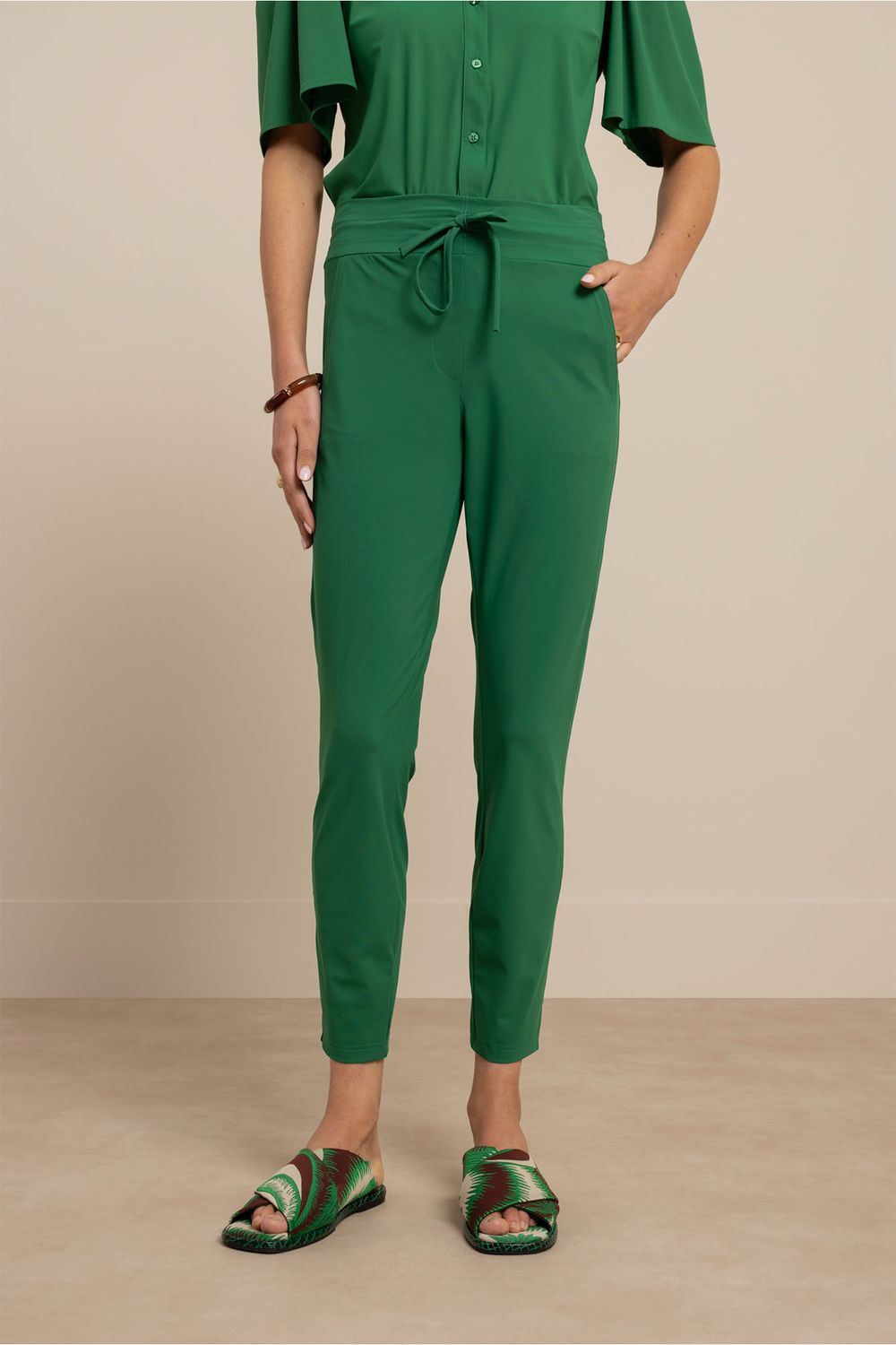 Studio Anneloes Startup summer trousers, Grass Green