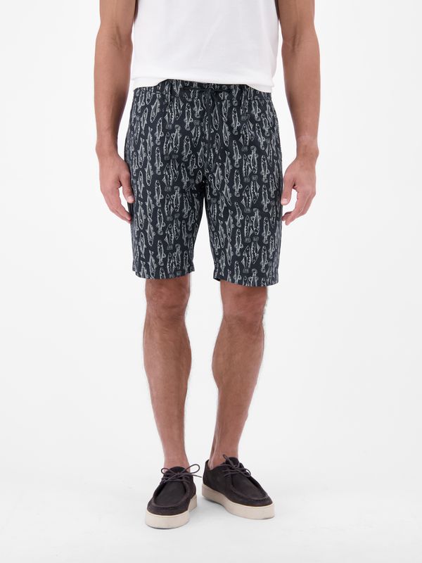 Lerros Lichtgewicht chino bermudashorts, Navy Print