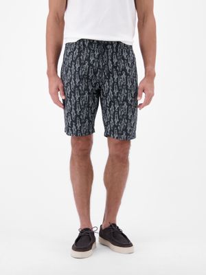 Lerros Lichtgewicht chino bermudashorts, Navy Print