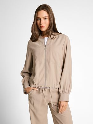 Tom Tailor Bomberjack met opgestikte borstzakken, soft taupe grey Tom Tailor Bomberjack met opgestikte borstzakken, soft taupe grey