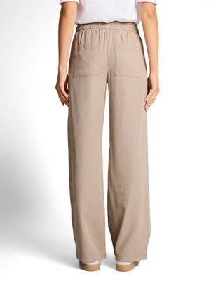Tom Tailot Losse broek met wijde pasvorm, soft taupe grey