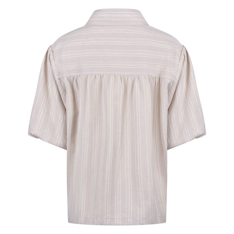 Nukus Blouse Stripe, Sand