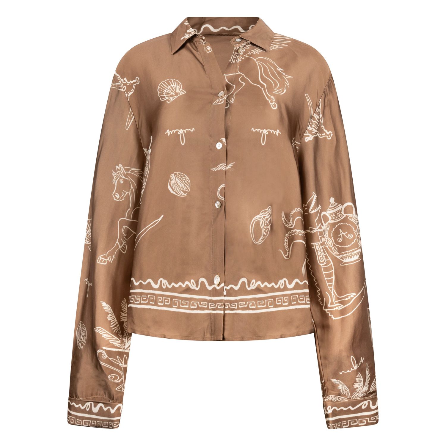 Nukus Nowi Blouse, Fango Off white