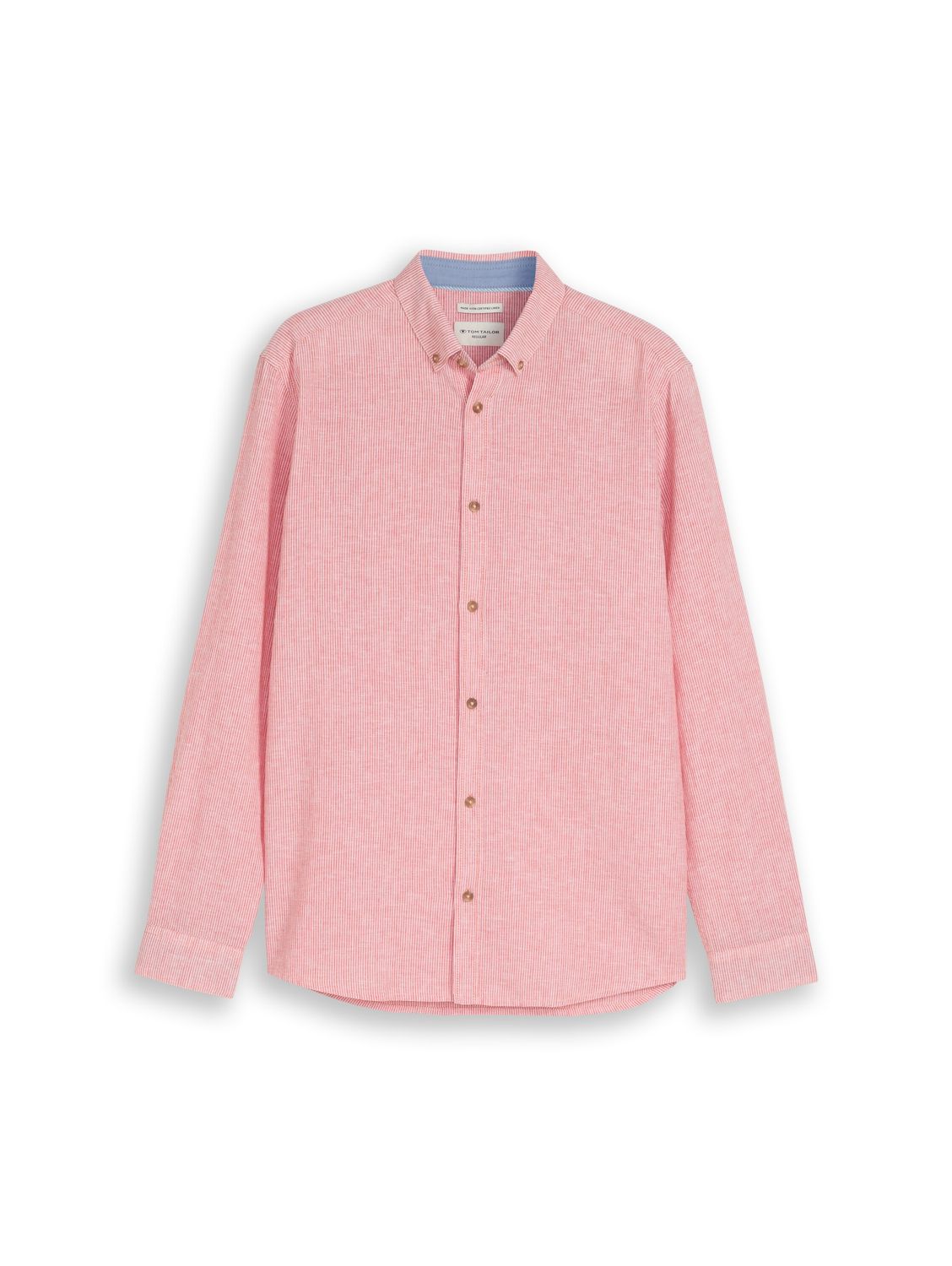 Tom Tailor Overhemd, Chili Orange stripe Tom Tailor Overhemd, Chili Orange stripe