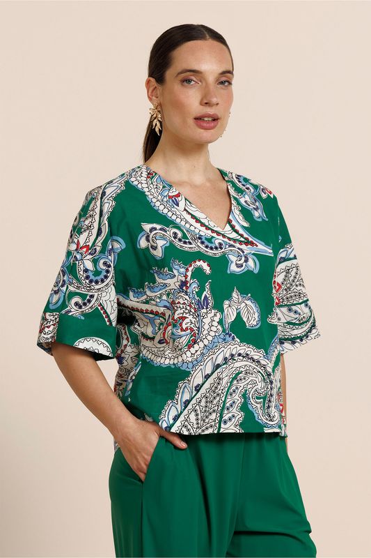 Studioa Anneloes Madison paisley top, multi color