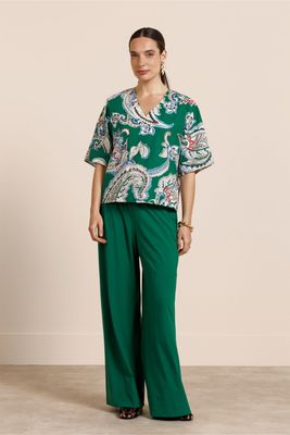 Studioa Anneloes Madison paisley top, multi color Studioa Anneloes Madison paisley top, multi color
