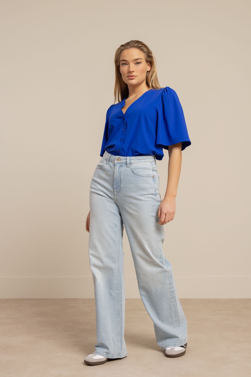 Studio Anneloes Axel blouse, Electric Blue