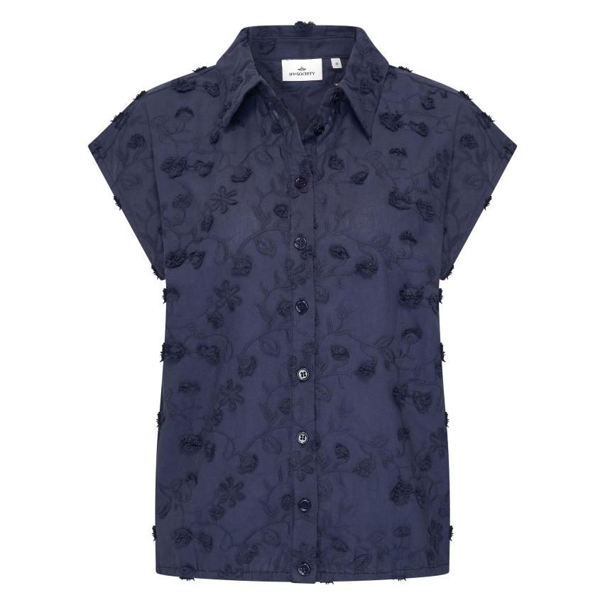 HV Society Malin Blouse, Navy HV Society Malin Blouse, Navy