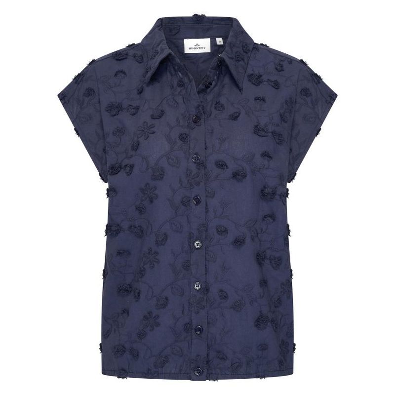 HV Society Malin Blouse, Navy