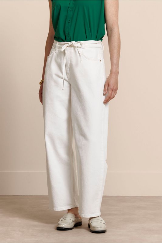 Studio Anneloes Denim trouser, Off White