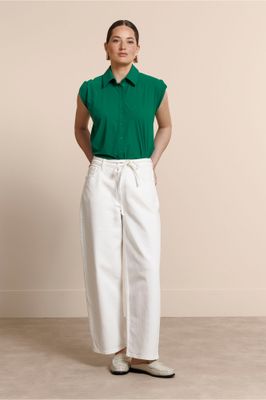 Studio Anneloes Denim trouser, Off White