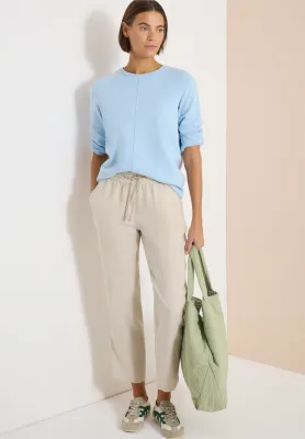 Cecil Slim Legs broek linnen, macadamia beige Cecil Slim Legs broek linnen, macadamia beige