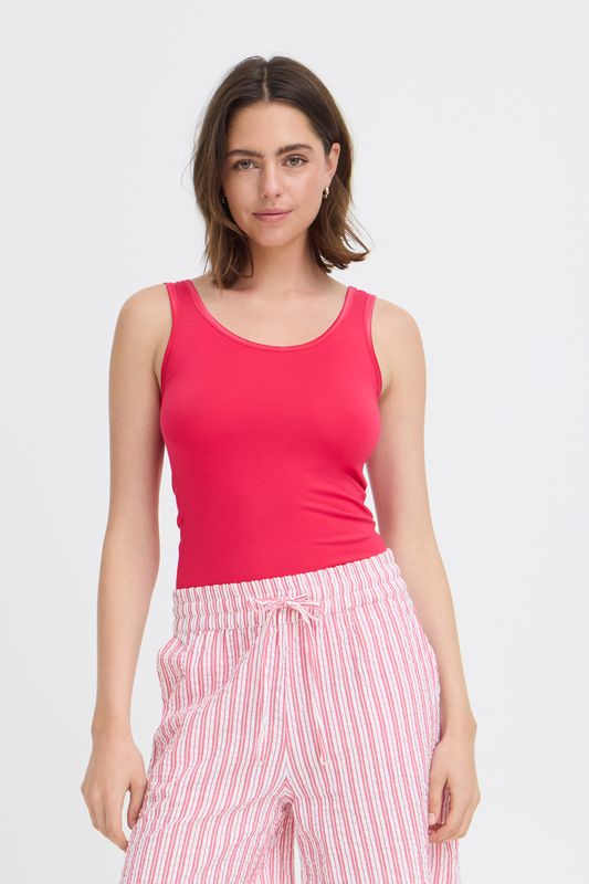 Fransa Frzula top, virtual pink