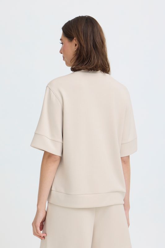 Fransa Fraurora Tee, Gray morn text
