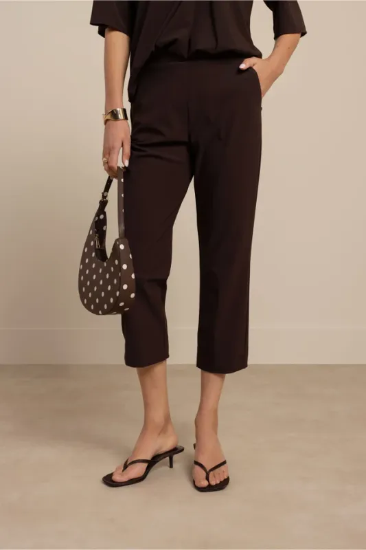 Studio Anneloes Anne capri trousers, espresso