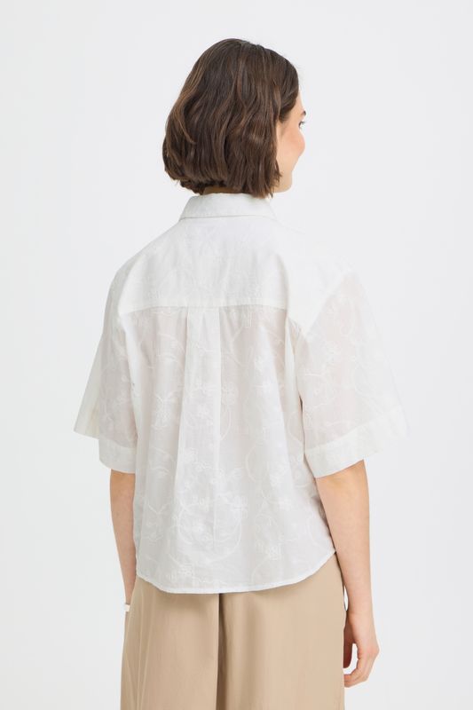 Fransa blouse,  whisper white embroidery