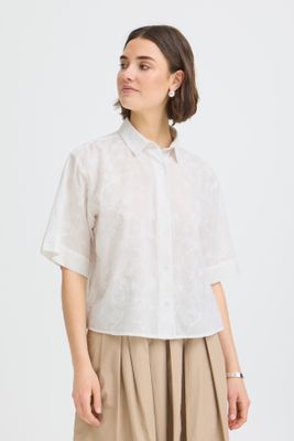 Fransa blouse,  whisper white embroidery